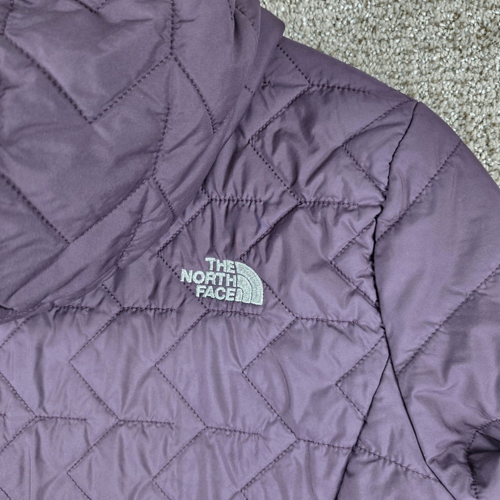 The North Face Tamburello Parka Medium Purple Quilted Insulated Hooded Jacket - Picture 6 of 10